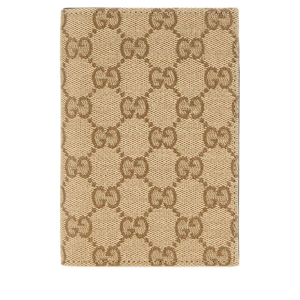 Gucci Men Gg Canvas Gucci Essence Classic Passport Holder